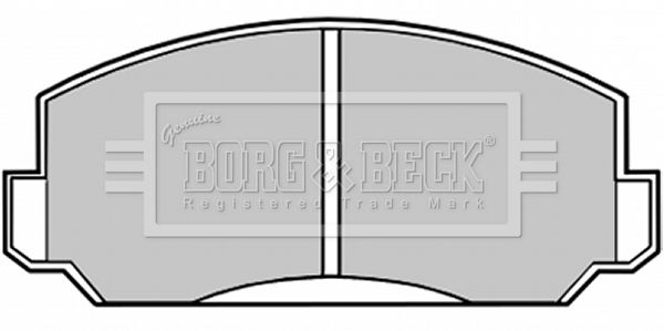 BORG & BECK Комплект тормозных колодок, дисковый тормоз BBP1009
